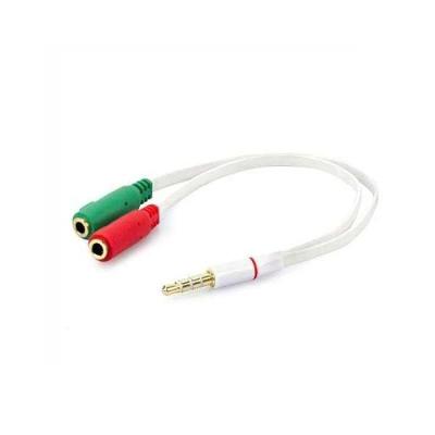 Cabo Adaptador P3 P2 Macho X 2 P2 Femea Stereo 20cm