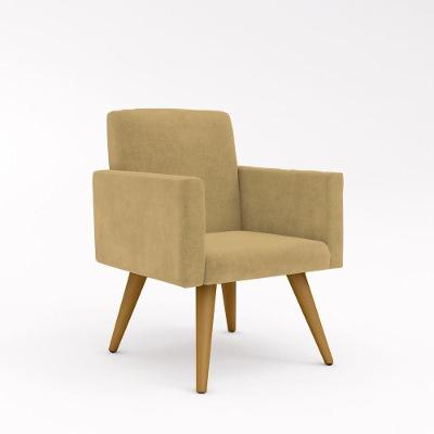 Cadeira Escritório Poltrona Suede Capuccino
