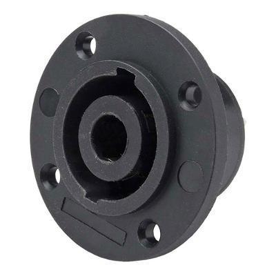 Conector Speakon Femea 4 Polos Painel Jcsp0002 Preto Storm