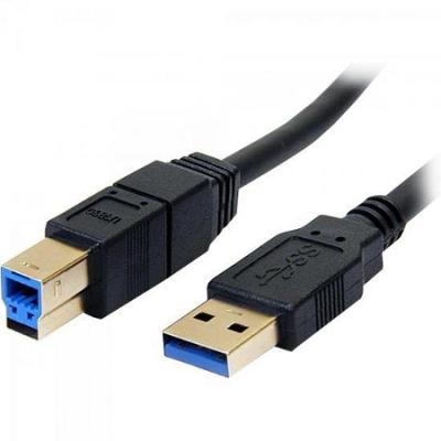 Cabo de Dados Usb 3.0 A Macho X Usb 3.0 B Macho 1,8m Preto