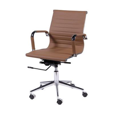 Cadeira De Escritório Eames Esteirinha Baixa Pu Caramelo