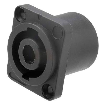Conector Speakon Femea 4 Polos Painel Jcsp0001 Preto Storm