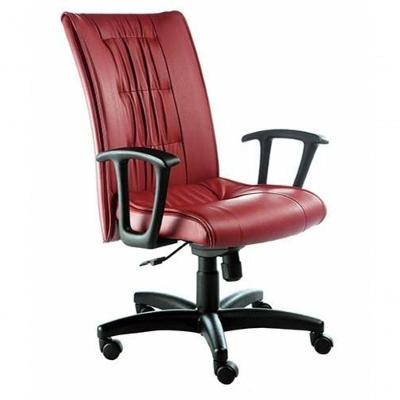 Cadeira Presidente Base Giratória Linha Vicenza Vermelho.