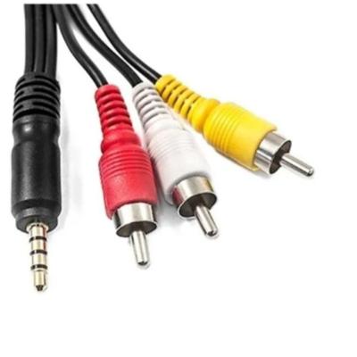 Cabo Auxilia P3 X 3rca Estéreo 2.0 Metro Para Caixas De Som