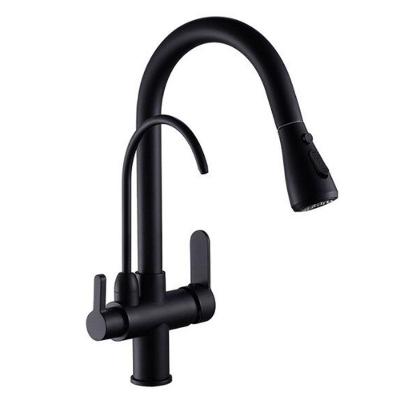Torneira Luxo Preto Quente Frio Extensivel 360 Regulavel