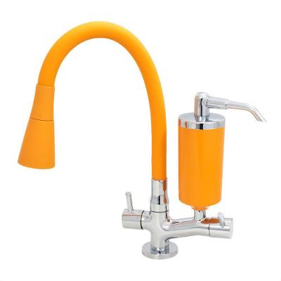Torneira c/Filtro Cozinha Mesa Cone Gourmet Laranja