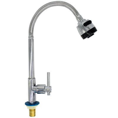 Torneira Gourmet Flexível Cromada Cozinha Mesa Bancada 1/4 Volta