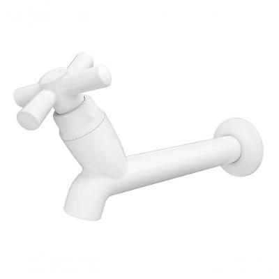 Torneira Tigre Pia Cross Branca 15Cm 1/2Equot