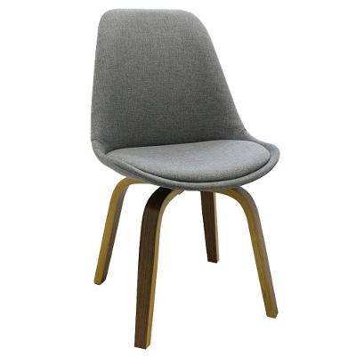 Cadeira Decorativa Sala E Escritório Softline Linho Cinza G56 - Gran Belo
