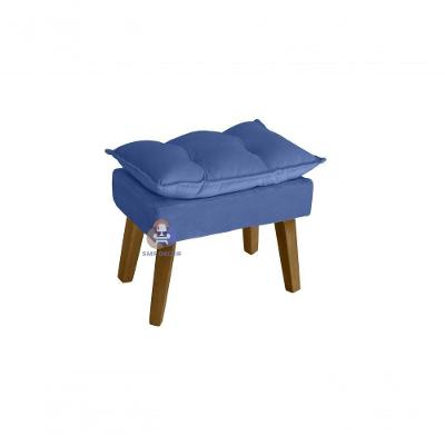 Puff Banqueta Opala Azul Marinho
