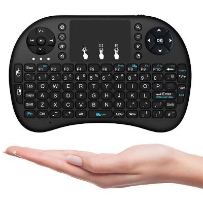 Mini Teclado Sem Fio Smart Tv Video Game Touch Mousepad