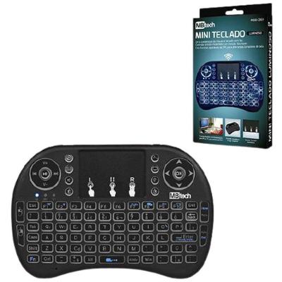Mini Teclado Luminoso Smart Tv Games
