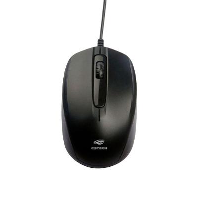 Mouse C3tech Ms-30bk, Usb, 1000 Dpi, Preto
