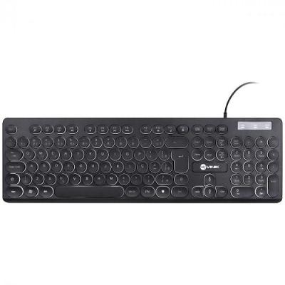 Teclado Chocolate Slim Teclas Redondas Led Branco 1.8M Usb