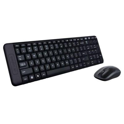 Teclado e Mouse Wireless Logitech Preto Sem Fio