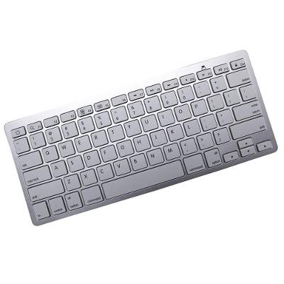 Mini Teclado Bluetooth Sem Fio Para Tablet e Celular Prata