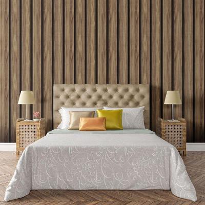 Papel De Parede Adesivo Ripado Madeira Lavável Sala Quarto Cozinha