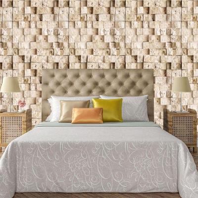 Papel De Parede Adesivo Bloco 3D Pedra Lavável Sala Quarto Cozinha 3 Metros