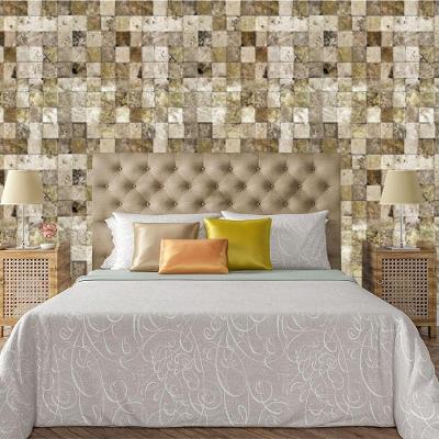 Papel De Parede Adesivo Bloco 3D Pedra Lavável Sala Quarto Cozinha 3m