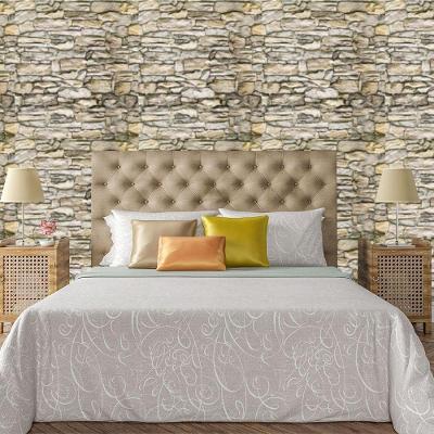Papel De Parede Adesivo Pedra Canjiquinha Rustica Lavável Cozinha 3m