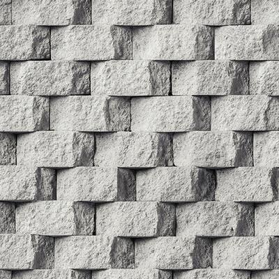 Papel De Parede Vinilico Tijolo/pedras Cinza