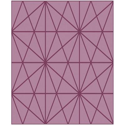 Papel De Parede Vinílico Cubic Rosa Geométrico 0,53x10m
