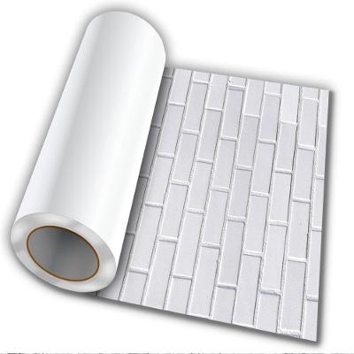 Adesivo Autocolante Tijolo Branco 50Cmx50Cm Modelo 6