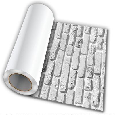 Adesivo Autocolante Tijolo Branco 50Cmx50Cm Modelo 1