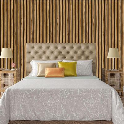 Papel De Parede Adesivo Ripado Madeira Lavável Sala Quarto Cozinha 1,5 Metros