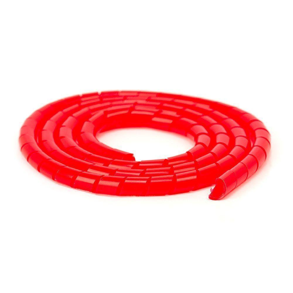 Organizador Fios E Cabos Spiraduto 1/4 Vermelho - 30 Metros - 2