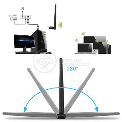 Antena Usb 2.0 Receptor De Wifi Wireless 1200Mbps
