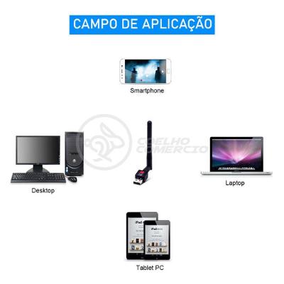 Antena Usb 2.0 Receptor De Wifi Wireless 1200Mbps