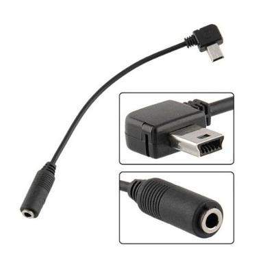 Cabo Mini USB Adaptador para Microfone GoPro 3, 3+ e 4
