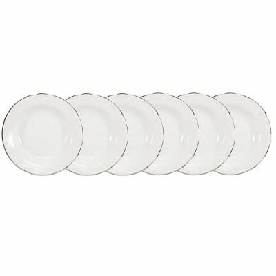 Conjunto De Pratos Fundos 06 Peças Pomerode Prata Schmidt