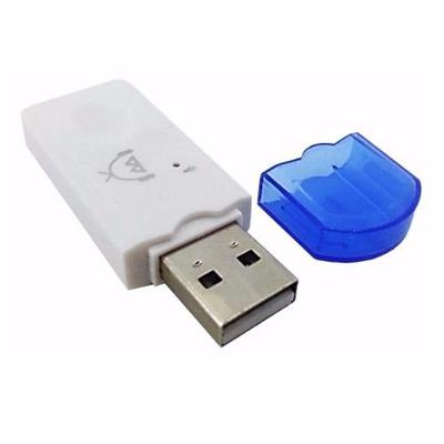 Transmissor Receptor Bluetooth Usb Adaptador Musica Carro2 Az -Br