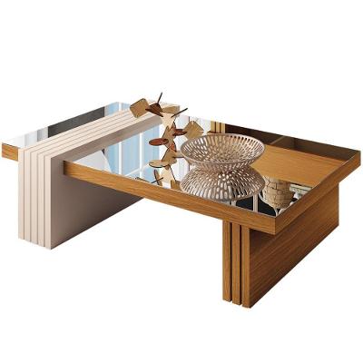 Mesa De Centro Espelhada Sala De Estar Lord B01 Cinamomo Off White