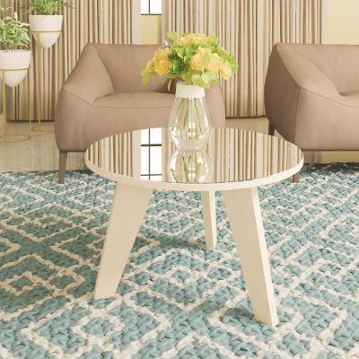 Mesa De Centro Espanha Com Espelho Off White Artely Off White
