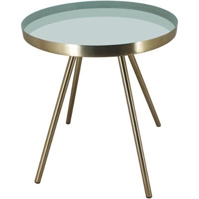 Grambello Mesa Lateral 42X35X35Cm Metal Cinza