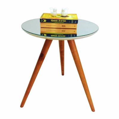 Mesa Lateral Espelhada Laqueada Medida 60 Cm Altura