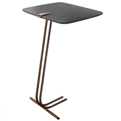 Mesa Apoio Lateral para Sofá Lisboa Pé Café Concreto