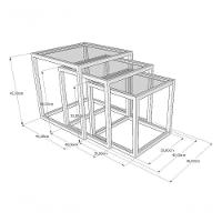 Trio Mesa Lateral Isabela Off White Vidro2 - 3