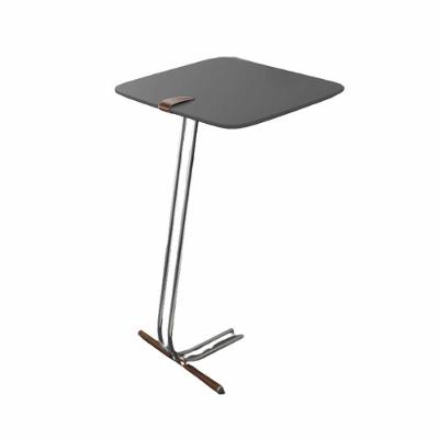 Mesa De Apoio Bandeja Concreto Base Cromada