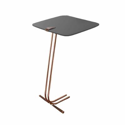 Mesa De Apoio Bandeja Concreto Base Cobre