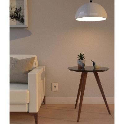 Mesa Lateral de Canto Pé Palito Preta 50cm