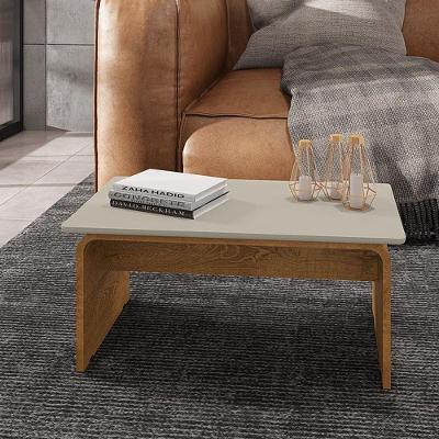 Mesa De Centro Off White/naturale Off White/naturale