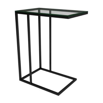 Mesa Lateral Encaixe Elena Preto - Cor: Preto