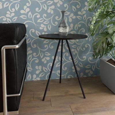 Mesa Lateral Gabriela Wood Preto - Preto