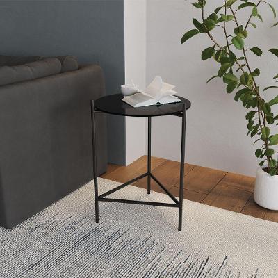 Mesa Lateral Industrial Marbella Preta - Preto