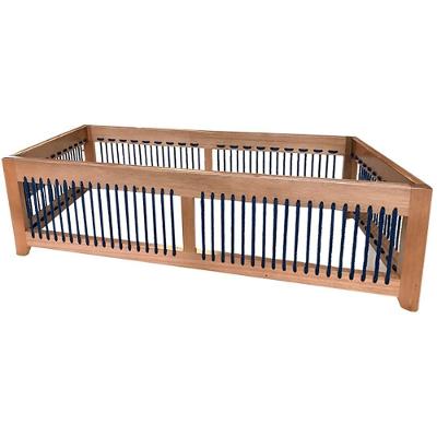 Mesa De Centro Saibi Ozki 120 Cm Madeira Eucalipto Cedro Corda Plana Azul