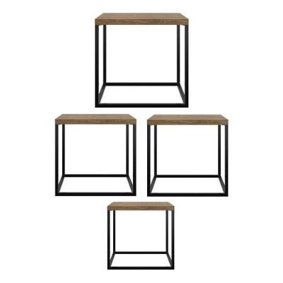 Conjunto Mesas De Centro Cube Vermont - Artesano